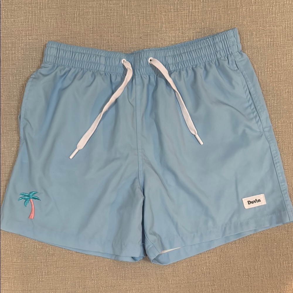 Duvin Light Blue Swim Shorts
